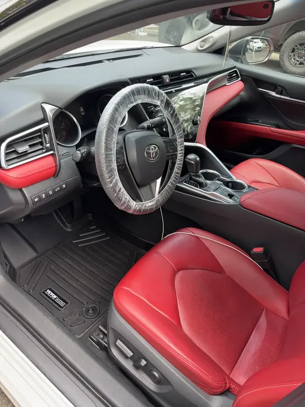 Red leather Camry interior