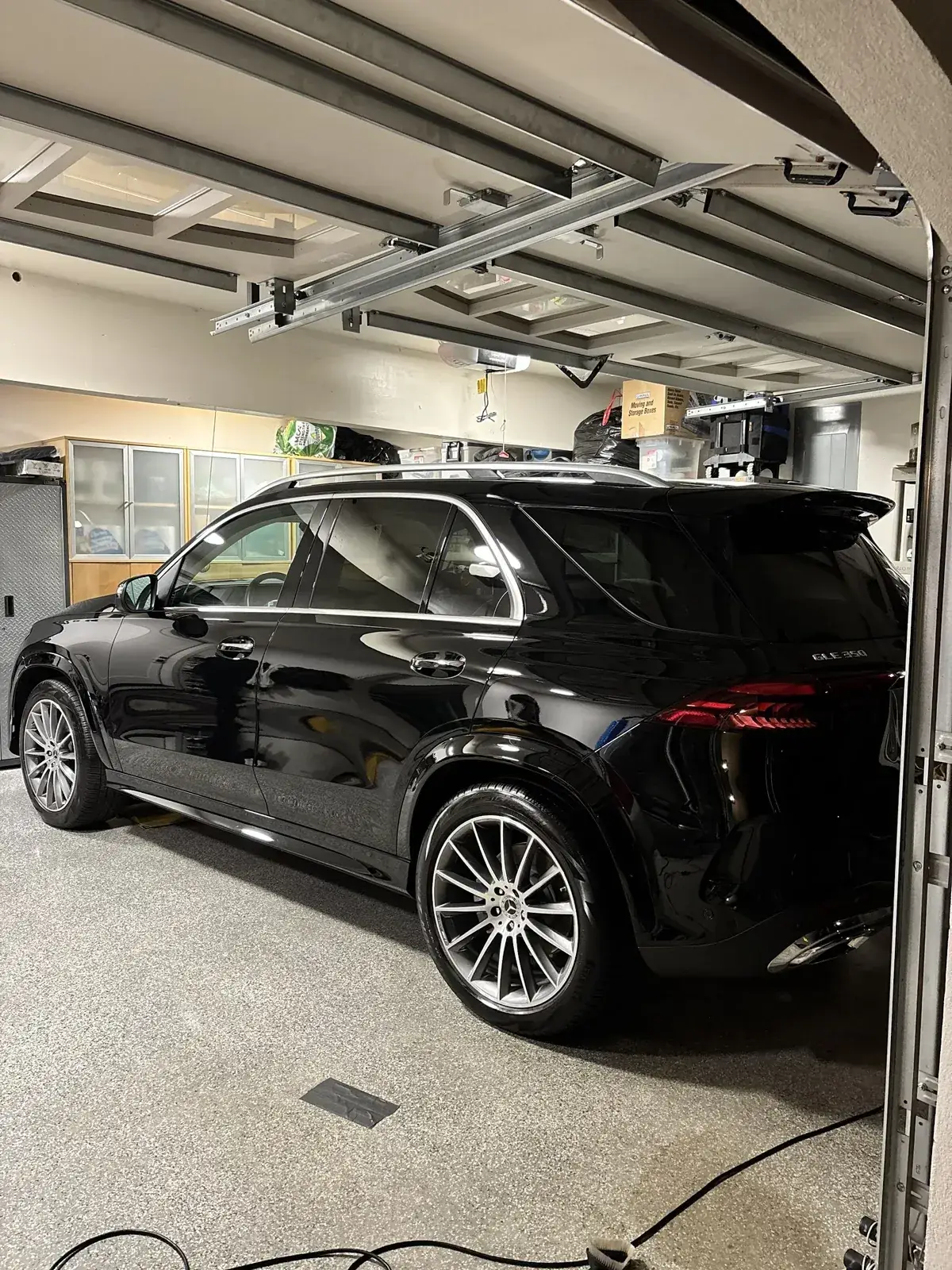 Black Mercedes GLE with ceramic coating