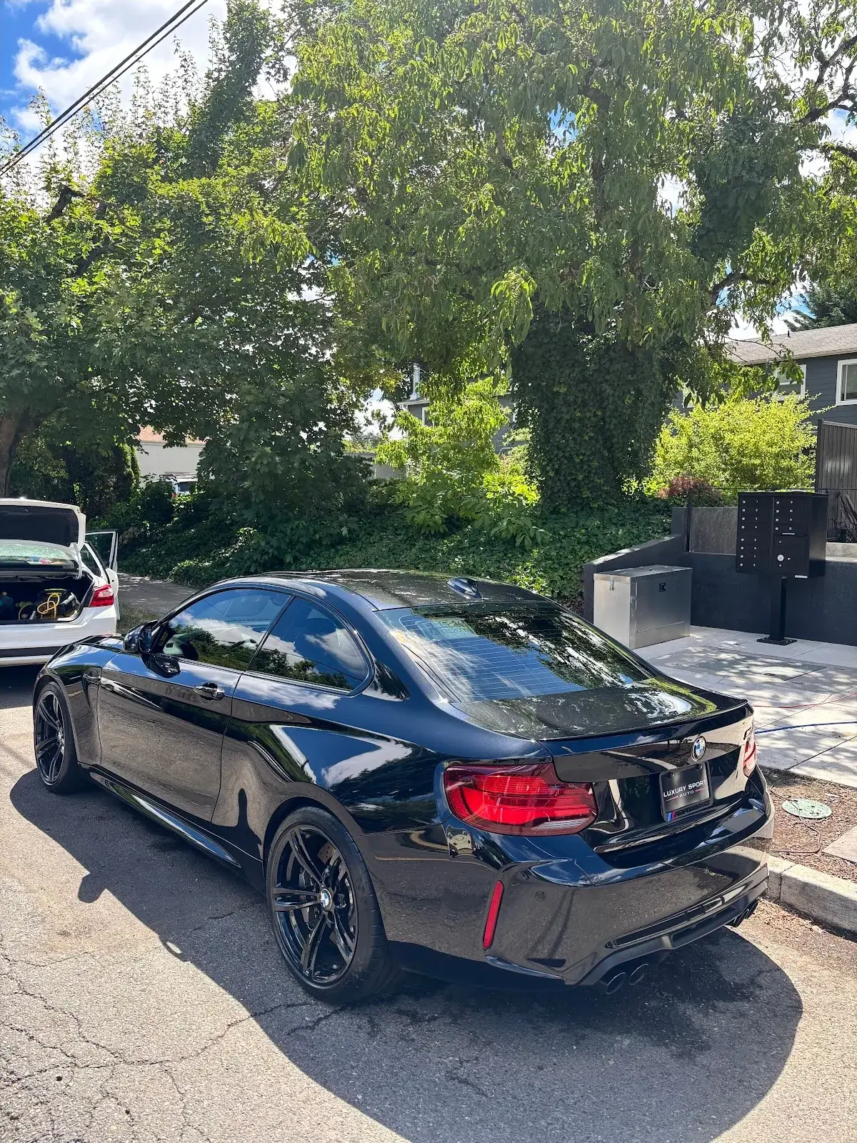Black BMW M2 with ceramic coating