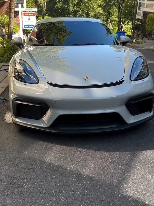 Porsche Cayman with a showroom finish after a full detail