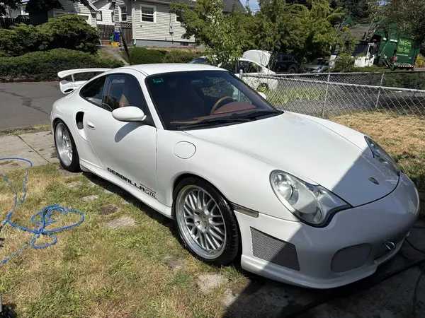 White Porsche after detail